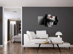 Tablou - Portretul unei femei cu ruj roșu (90x60 cm)