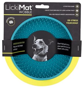 Bol pentru lins Wobble Turquoise – LickiMat