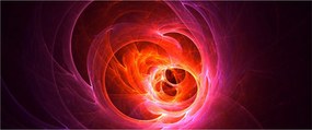 Tabloul modern cu abstracțiune roz (120x50 cm)