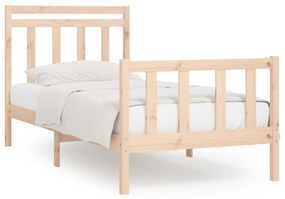 3107013 vidaXL Cadru de pat, 90x200 cm, lemn masiv de pin