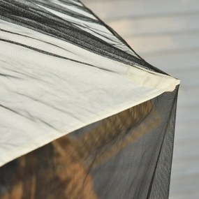 Outsunny Plasă de Protecție pentru Umbrelă de Soare, Copertină și Casă Plasă, Negru, 7.5' | Aosom Romania