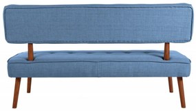 Canapea 2 Locuri, Lemn Solid, Westwood Loveseat, Albastru Indigo