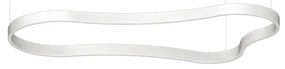 Lustra LED suspendata Waves-2 sp alba