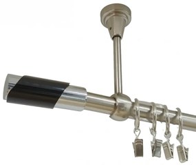 Galerie simpla prindere tavan paris 19 mm inox (Alege marime: 240 cm)