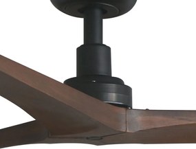 Ventilator smart sistem TUYA si telecomanda KLIM L 150cm, negru/ nuc
