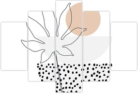 Tablou - Linie de artă flori N⁰3 (150x105 cm)