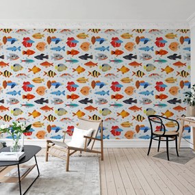 Fototapet, Fish Shoal, Day, Rebel Walls