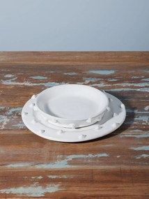 Farfurioara alba din ceramica, D18cm Dante