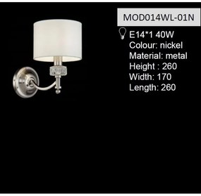 Aplica eleganta design modern Alicante MYMOD014WL-01N