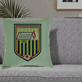 Perna Personalizata CSM Flacara Moreni 1922 Fotbal, 40x40 cm, Verde, Husa Detasabila, Perna Inclusa, BEKZ®