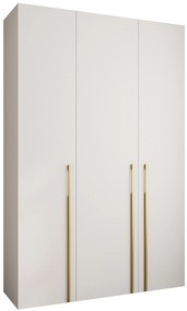 Dulap de haine 160 cm Carmela 40-3 (alb + Auriu). 1126614