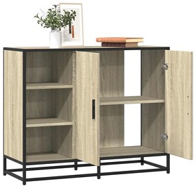 vidaXL Dulap, stejar sonoma, 92x35x76 cm, lemn prelucrat