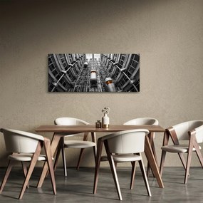 Tablou cu lift în clădire (120x50 cm)