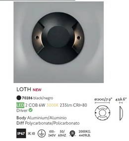 Spot LED / Corp semnalizare de iluminat exterior IP67 LOTH-2
