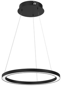 Lustra moderna design circular LED Galaxia negru 50cm