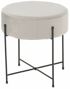 Taburet catifea velvet Marime gri 40/40/40 cm