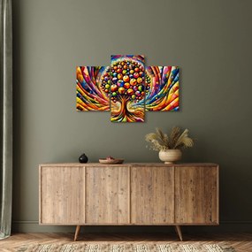 Tablou – Arbore colorat cu mere (90x60 cm)