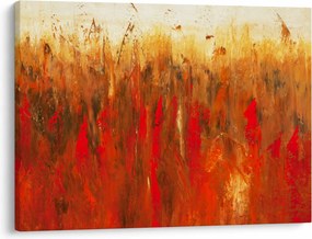Tablou cu abstracție pictată (70x50 cm)