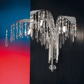 Aplica de perete cristal SCHOLER PALME crom