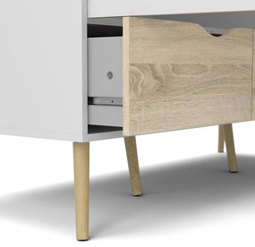 Șifonier Tvilum Oslo, 147x200 cm, alb-natural