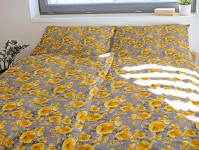 Lenjerie de pat creponată Flori Mici