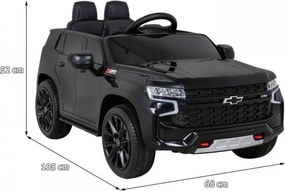 Masinuta Electrica cu acumulator pentru copii NOVOKIDS™ Chevrolet Tahoe SUV, Roti din Cauciuc EVA, Max 25 kg , Usi cu deschidere , 3 Viteze, Lungime