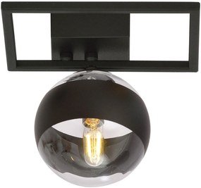 Emibig Imago Stripe lampă de tavan 1x40 W negru-transparent 1132/1E