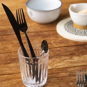 Orion Tacâmuri inox BLACK LUXURE, 24 piese