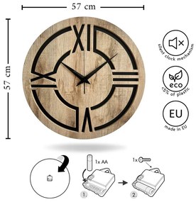 Ceas de perete ø 57 cm Ethan – Styler