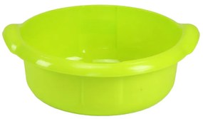 Bol plastic cu maner 28cm, verde, Sara