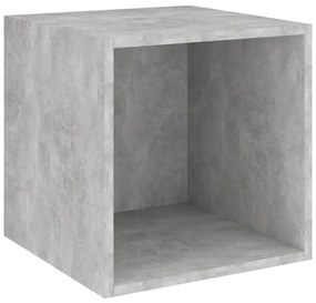 Set dulap TV, 4 piese, gri beton, PAL 1, Gri beton