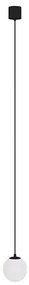 Pendul LED design tehnic Luna negru, 3000K