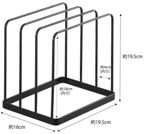 Organizator din metal Yamazaki Tower, negru