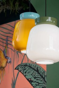 Lustra design retro realizata manual din ceramica si sticla CORCOVADO
