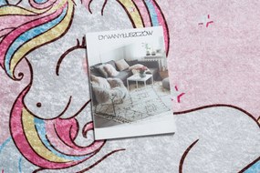 JUNIOR 51855.804 covor lavabil Inorog, nori pentru copii anti-alunecare - roz - SECUNDAR-COTATI PRODUSUL