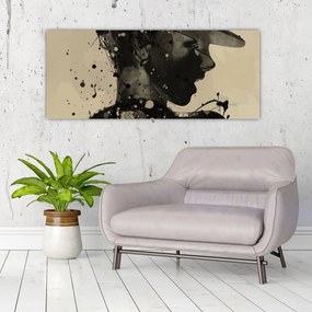 Tablou - Femeie de jazz (120x50 cm)