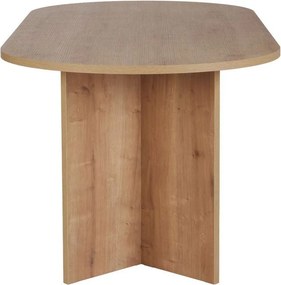 Masă de dining cu aspect de lemn de stejar 90x200 cm Sabella – Kalune Design