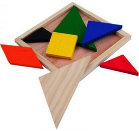 Set puzzle pentru copii Tangram 7 piese 143704