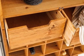 Vitrina cu spatiu depozitare sticle si pahare design industrial Seven Seas 150cm