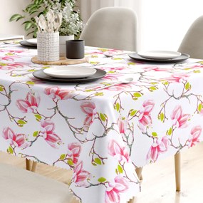Goldea față de masă teflonată - magnolii roz 120 x 160 cm