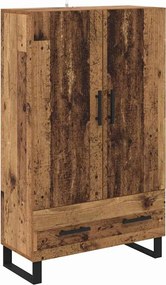 vidaXL Bufet cu sertar Lemn Vechi 69,5 x 30 x 115 cm Lemn compozit