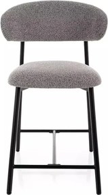 Scaun de bar Elton H-2 Noelle gri 232 / negru mat