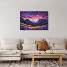 Tablou - Peisaj violet (90x60 cm)