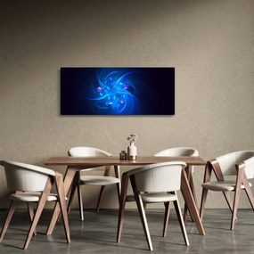Tabloul modern cu abstracțiune albastră (120x50 cm)