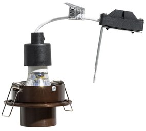 Set de 6 spoturi încastrate bronz închis GU10 35mm rotunde înclinabile - Installa