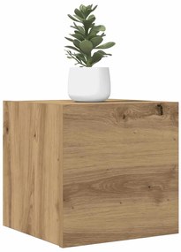 vidaXL Dulap TV montaj pe perete, stejar artizanal, 30,5x30x30 cm