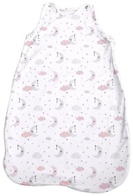 Lorelli - Sac de dormit, primavara/vara, pentru copii cu inaltimea maxima de 95 cm, Pink Moons & Stars