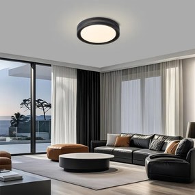 Brilagi - plafonieră LED dimabilă KREON LED/54W/230V 3000-6000K negru Ø 38 cm + telecomandă