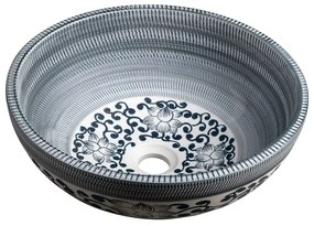 Chiuvetă albastră rotundă din ceramică ø 41 cm Priori – Sapho