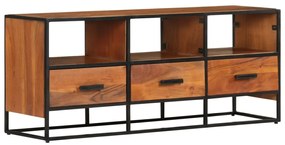 vidaXL Comodă TV, 110x30x45, lemn masiv de acacia